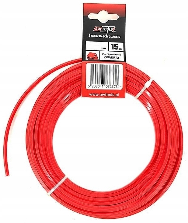

Żyłka tnąca 2 mm x 15 m kwadrat Awtools