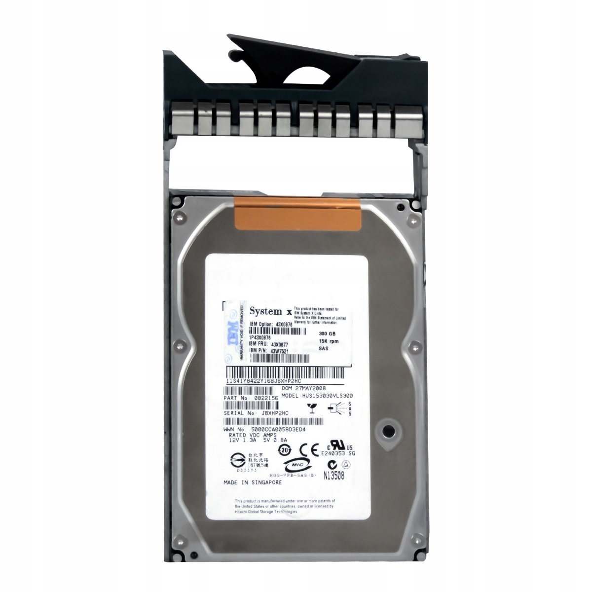 Ibm 43X0877 43W7521 300GB 15K 16MB SAS-1 3,5'' HUS153030VLS300