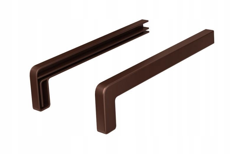 ZAKOŃCZENIA ZAŚLEPKI PARAPETU ALUMINIOWE PREMIUM 30 cm BRĄZ 8017