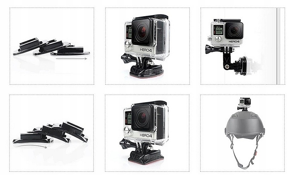 ZESTAW AKCESORIÓW DO GOPRO HERO 9 8 7 6 5 4 SJCAM Model U41I
