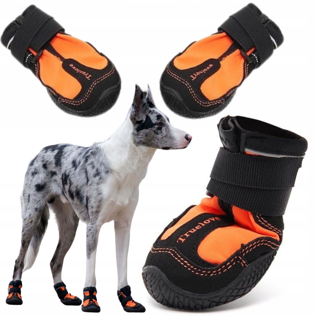 Levně Boty Pro Psa 2KS Trekingové Truelove Long Distance Oranžové vel. 1(3,5CM)