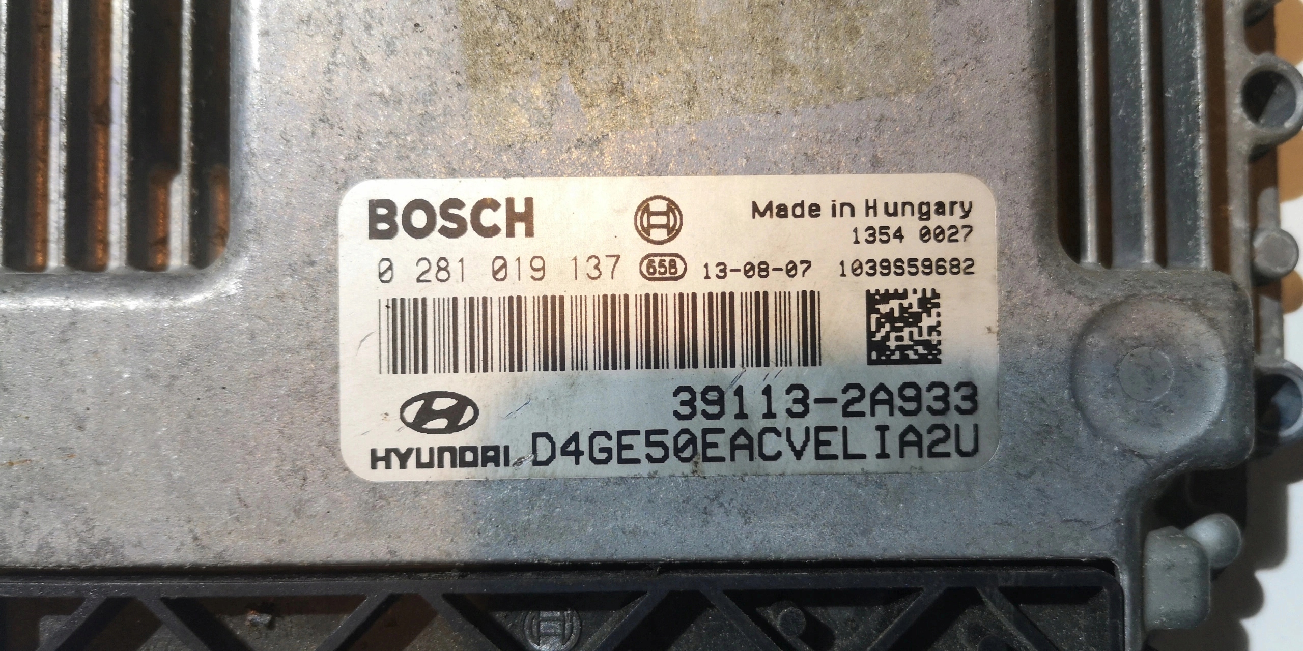 HYUNDAI I30 II CRDI computer control unit 0281019137 39113-2A933