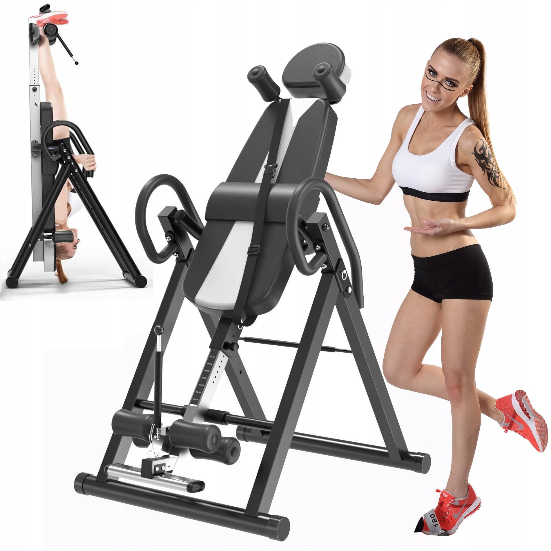 Gravitační Tréninková Lavice Inverzní lavička pro cvičení, nastavitelná