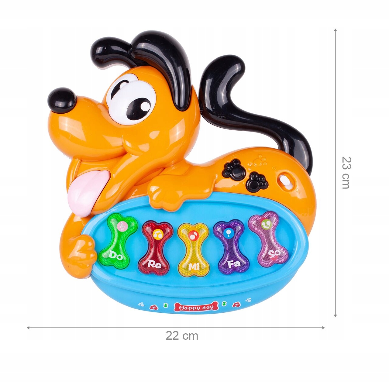 Pianinko Interaktywne Organki Muzyczne Piesek 18+ Baterie 3xAA