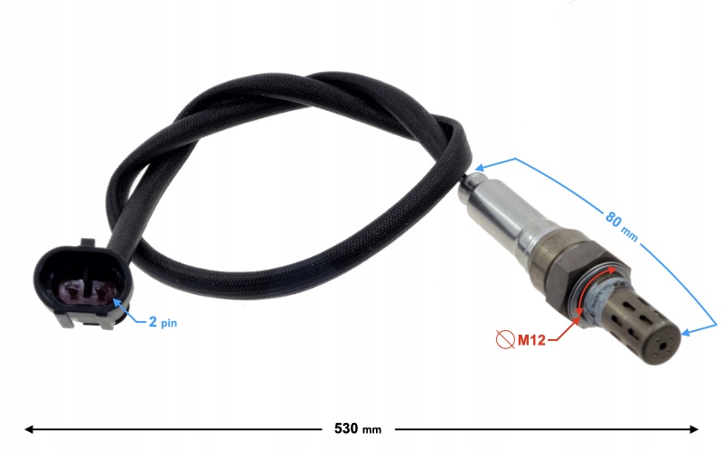 Sonda lambda czujnik tlenu skutera Barton Falcon Producent Moretti