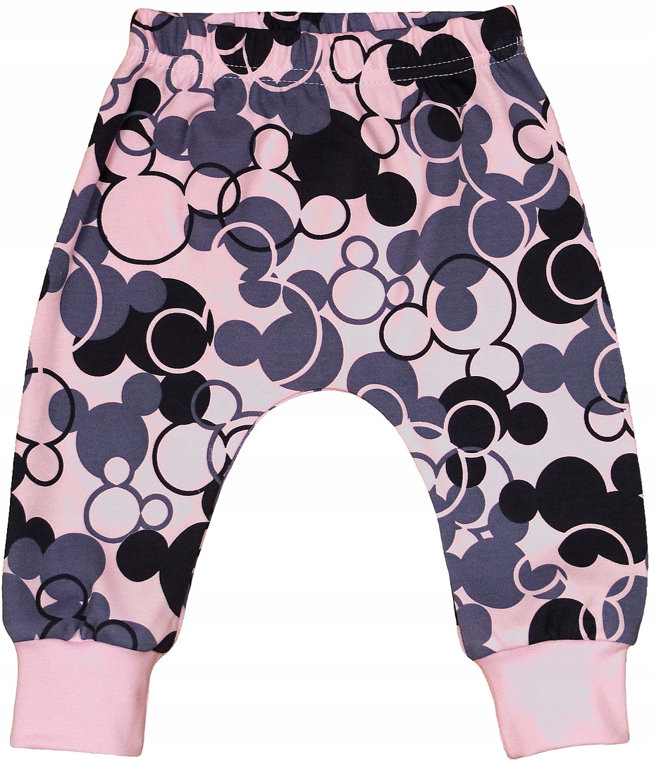 SPODNIE spodenki BAGGY Myszka DUO Róż r 62 KLEKLE