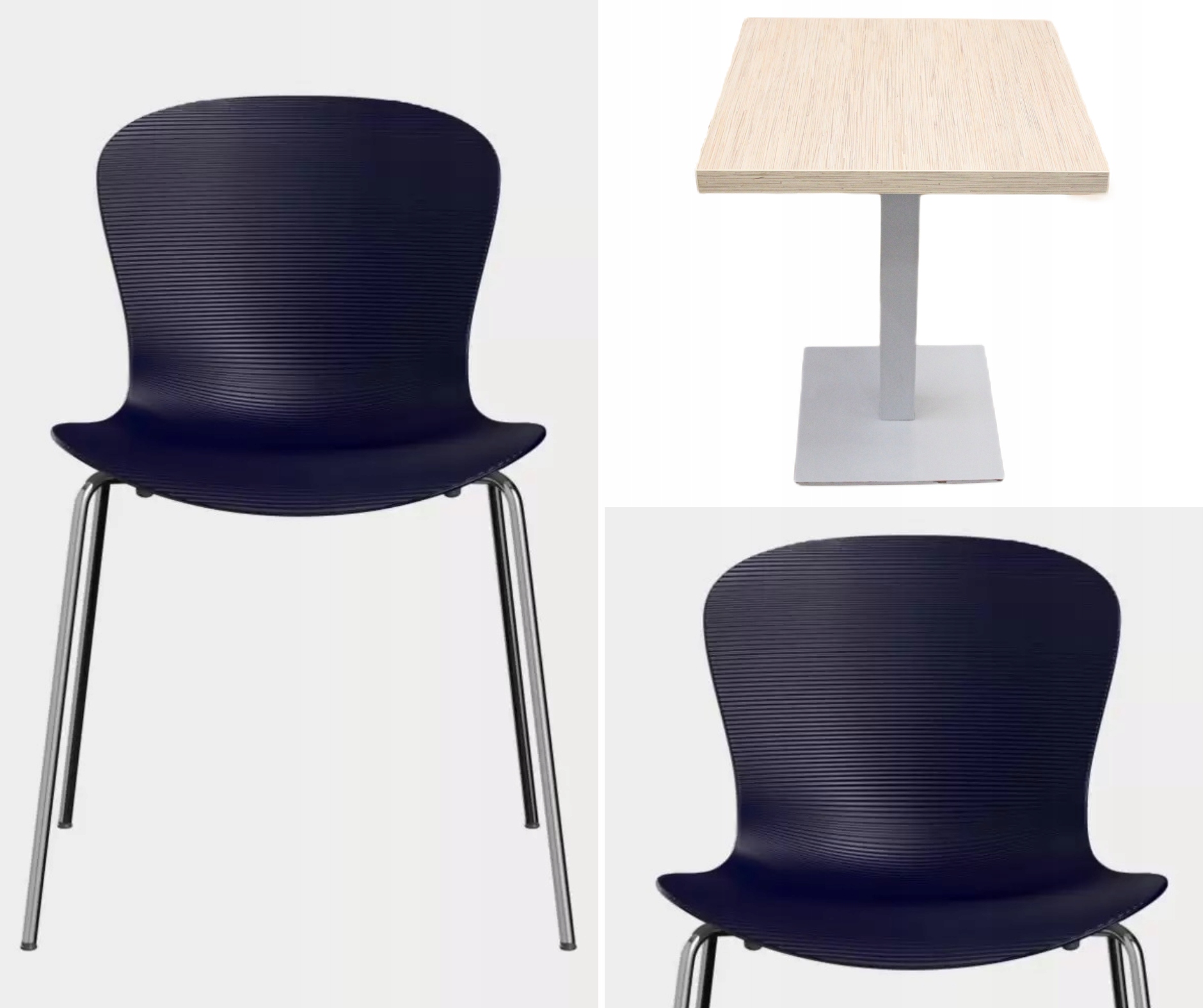 KOMPLET: STOLIK do lokalu + 2 KRZESEŁKA