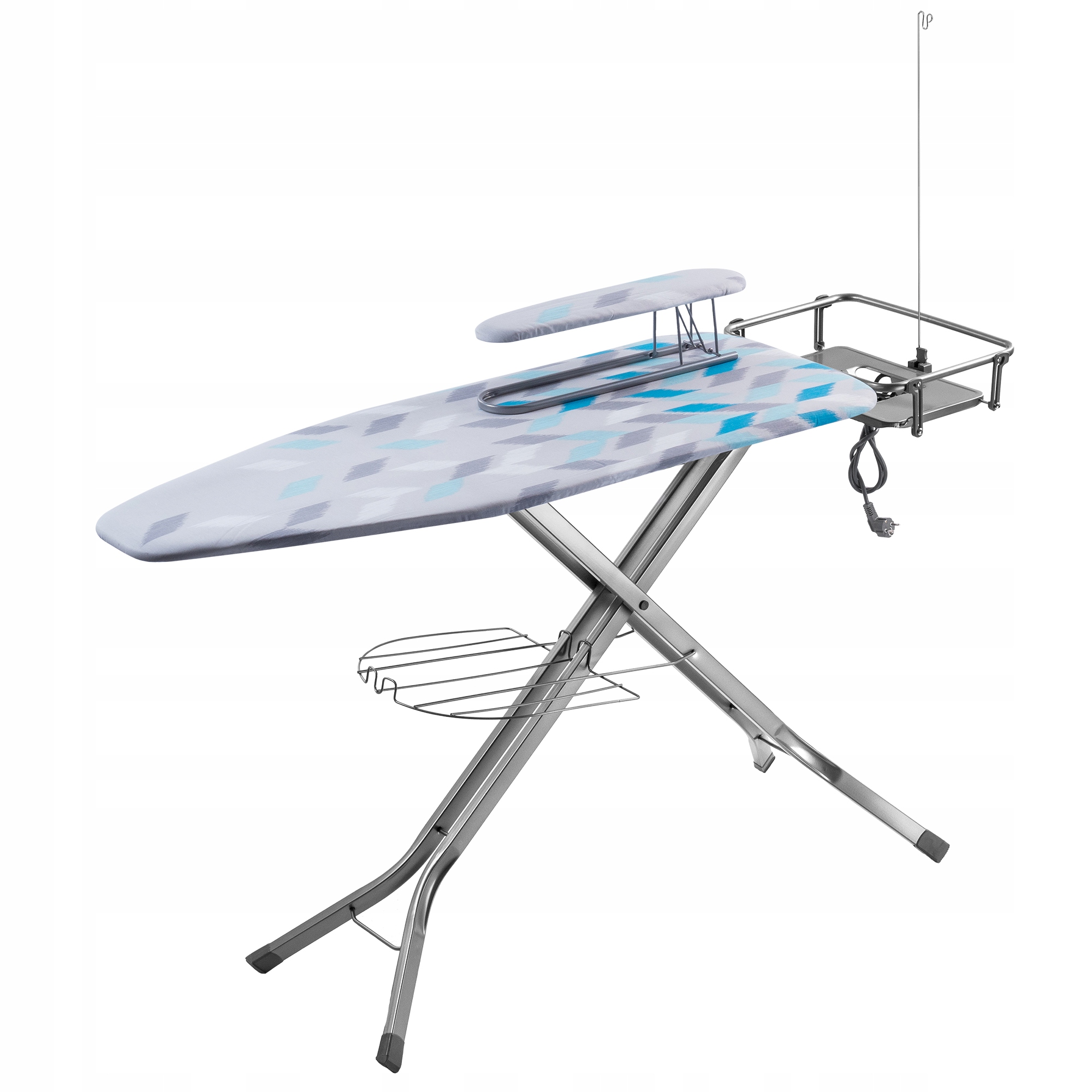 Žehlicí Prkno 130x48 cm Velké Full S Držákem Na Žehličku Rukávník