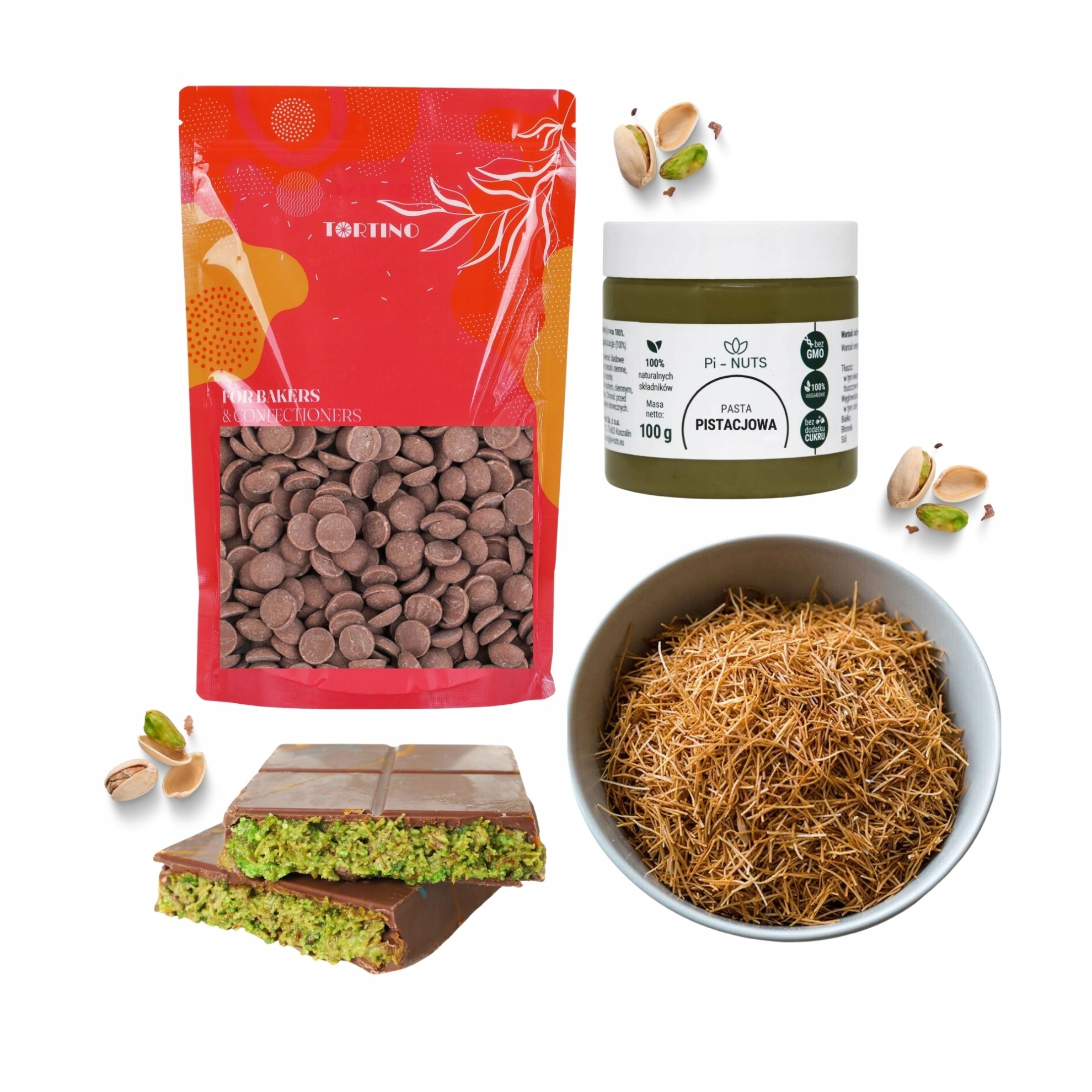 Levně Sada na dubajskou čokoládu dezertní, kataifi, pistáciová pasta