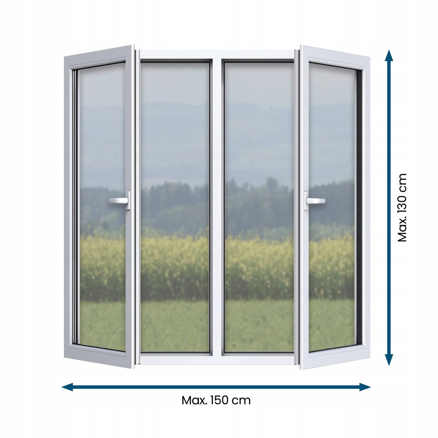 2x MOSKITIERA NA OKNO MAGNETYCZNA SIATKA WYMIAR PRZYCINANA MAGNES 150x130cm Marka inna