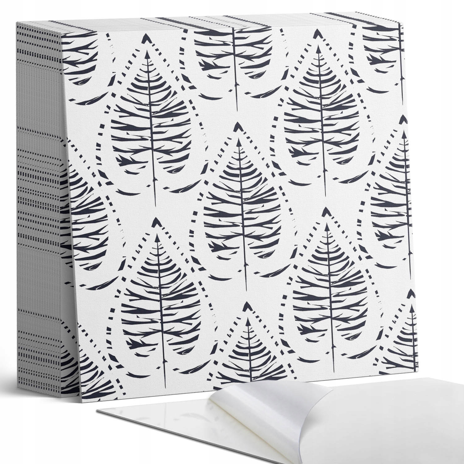 Balíček nástěnných vinylových dlaždic s motivem listů, tanec vzorů 20 x 20 x 20 cm