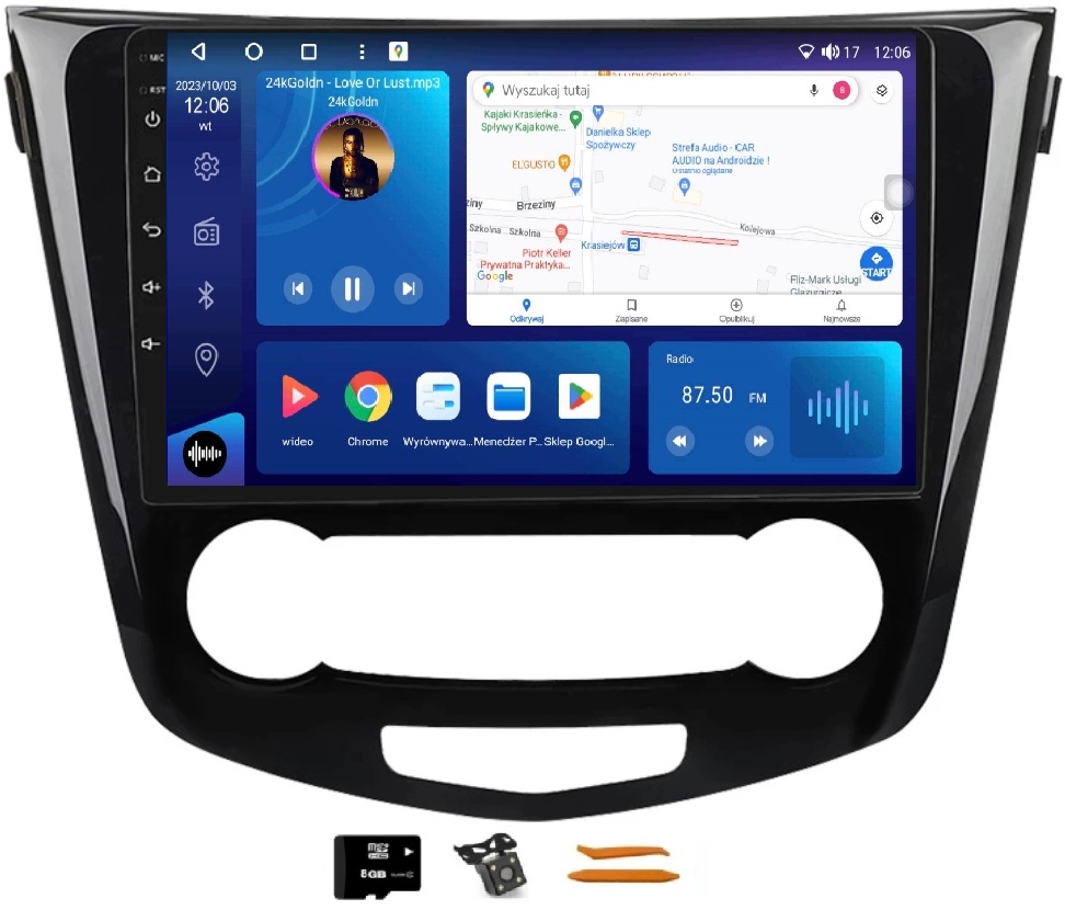 Radio Android Navigácia Nissan Qashqai 2 13-21 4/64GB Lte 4G CarPlay Gps