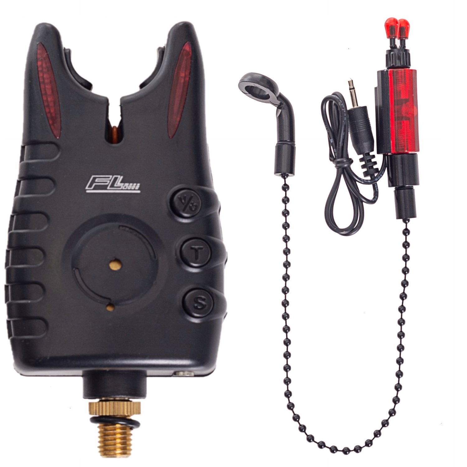 ZESTAW WĘDKARSKI SYGNALIZATOR BRAŃ GRUNT LINIA 8LED+ SYGNALIZATOR HANGER