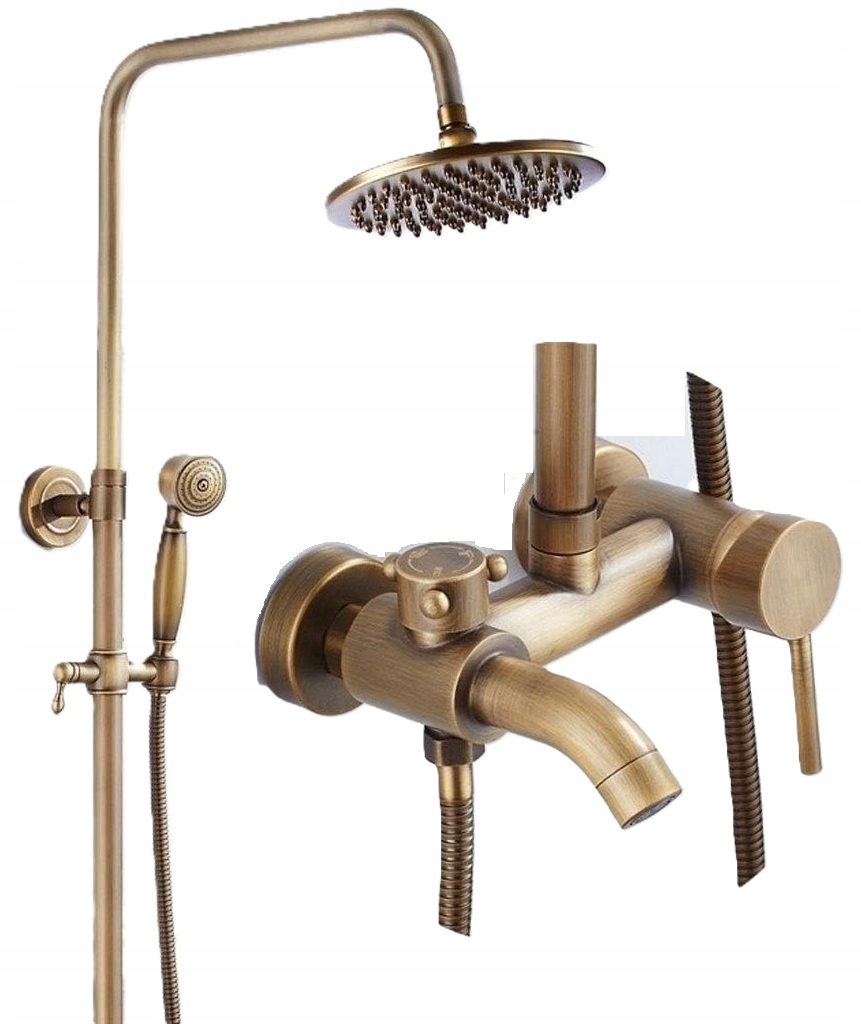 Kúpeľňová batéria do sprchy Old Retro Mosadz