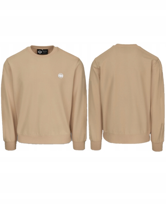 Pitbull West Coast Pánská Mikina Bez Kapuce Small Logo Hnědá XL