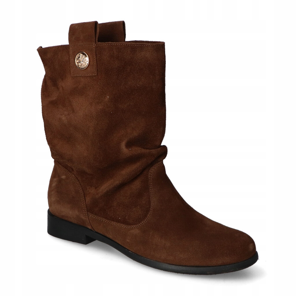 Kotníkové Boty Flisella 4210 v Čokoláda semišové barvě, velikost 36