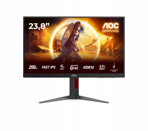 Monitor Gamingowy Aoc 24G4HA 23.8'' Fhd Fast Ips 200Hz 0,5ms HDR10 Pivot