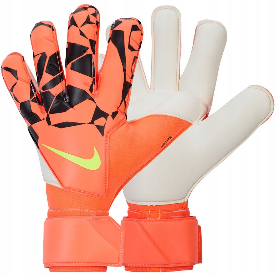 Nike GRIP3 (9) Unisexové rukavice oranžová barva