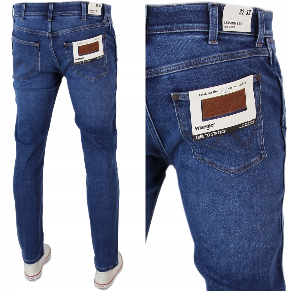 Wrangler Larston Tapered Slim Jeansy "dandelion Summer" W36 L32