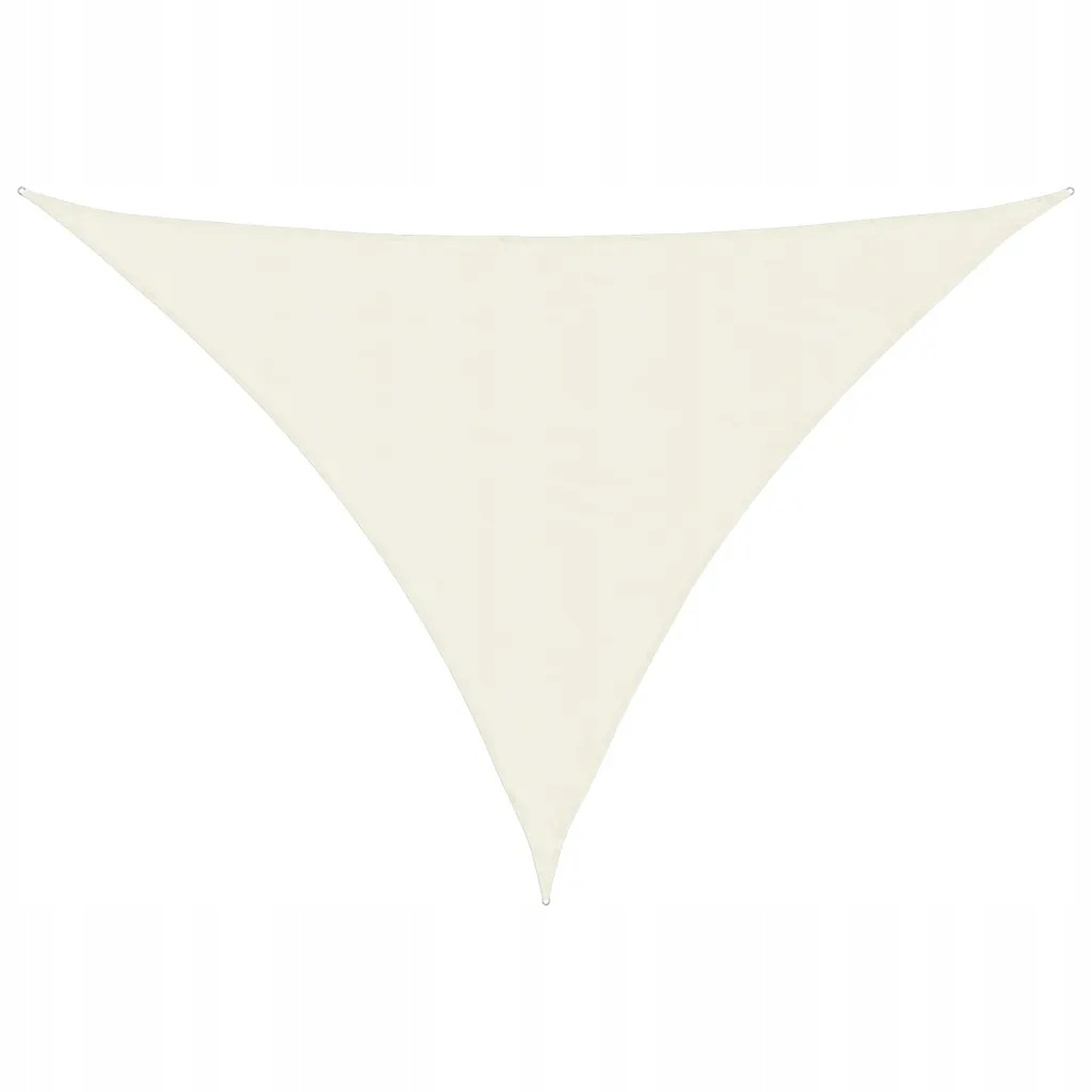 Sluneční a dešťová plachta, krémová, 3 x 4 x 5 m, trojúhelníková