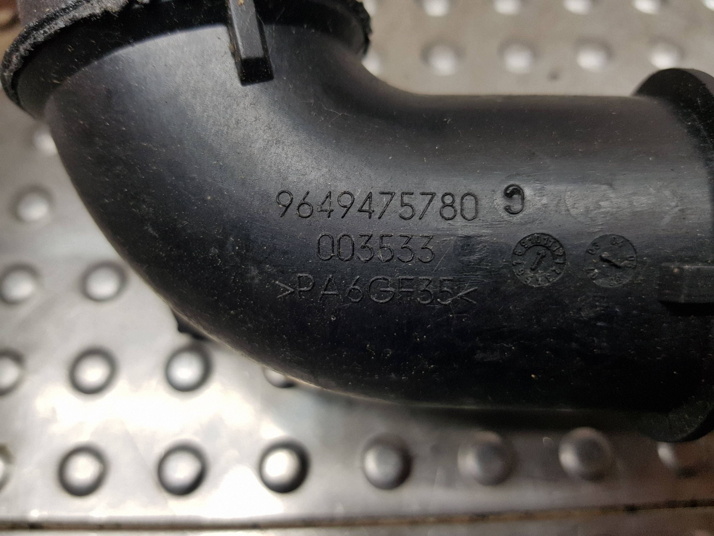 REZONATOR luft 9649475780 FORD FOCUS MK2 C-MAX MK1 1.6 TDCI