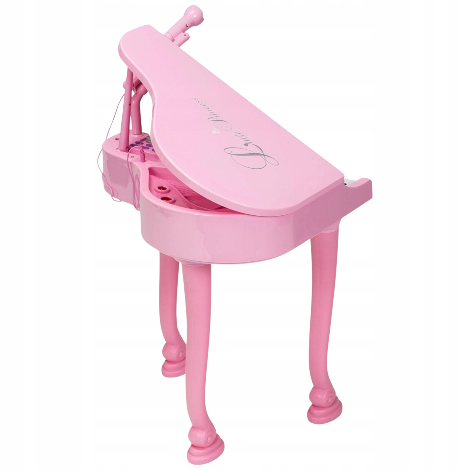 Różowe Pianino Dla Dzieci Z Mikrofonem Wielofunkcyjne Przyciski Melodie Minimalny wiek dziecka 3