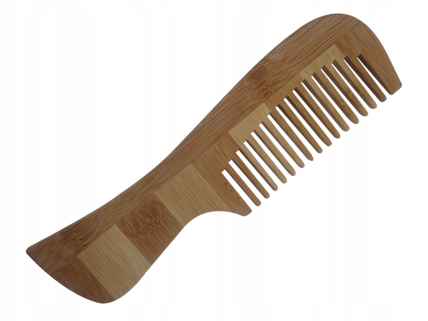 Dřevěný Eco Hřeben Na Vlasy Bambusový B2 #54
