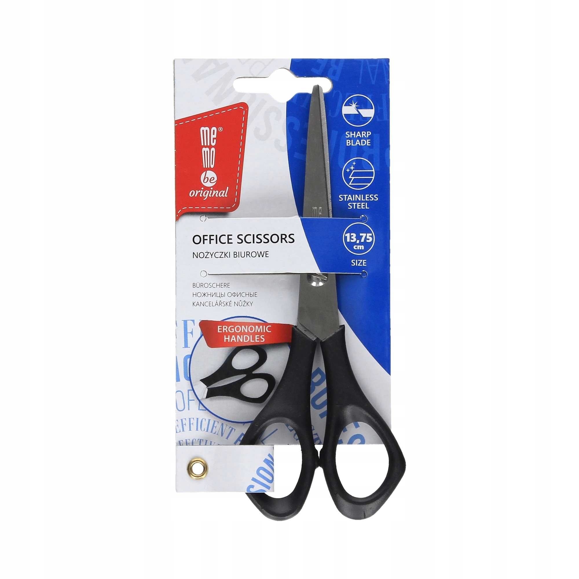 

Nożyczki 13.75cm czarne Memobe