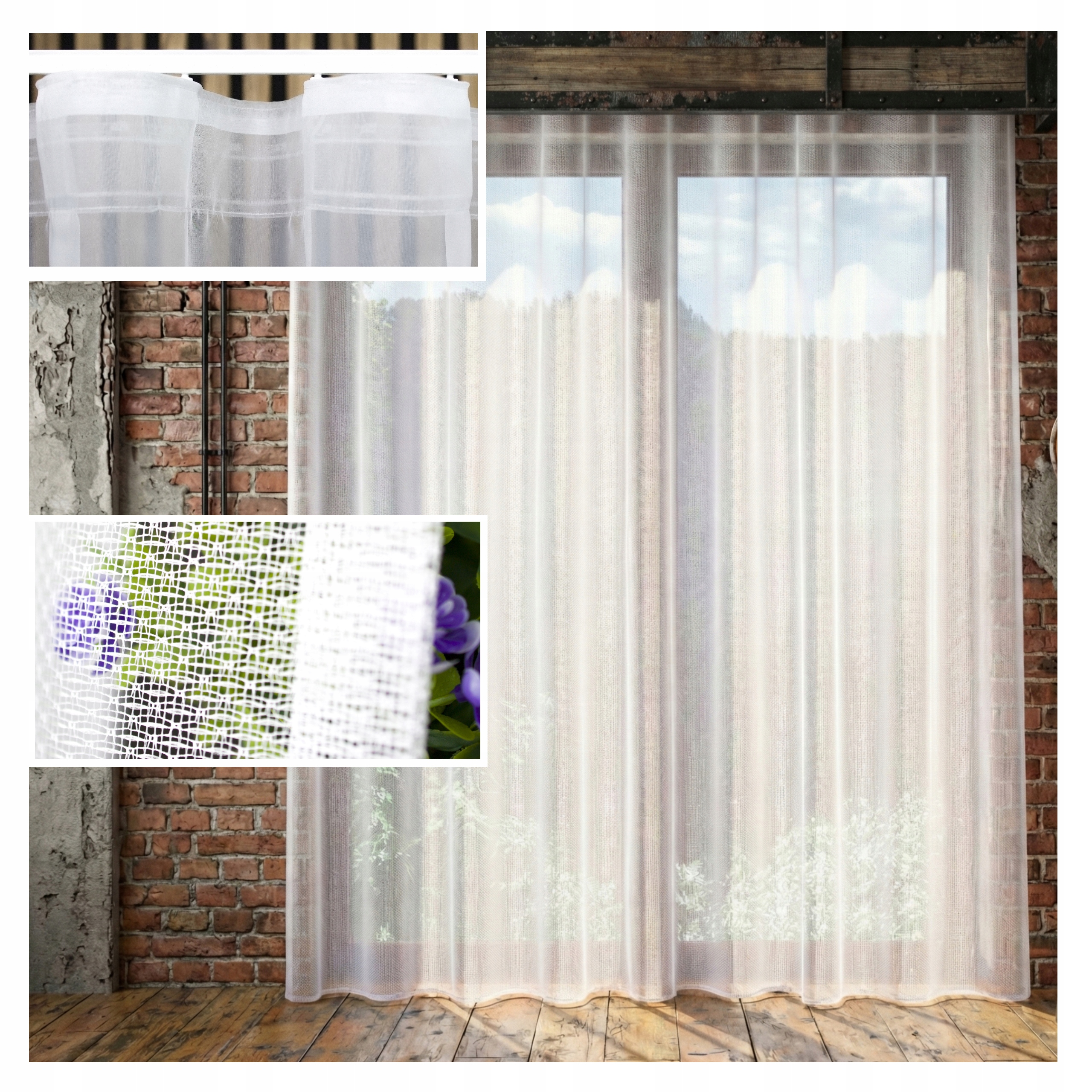 Záclona Žakár Bez Žehlení Joanna 600x180 Loft Wave Hotový Obývací Pokoj