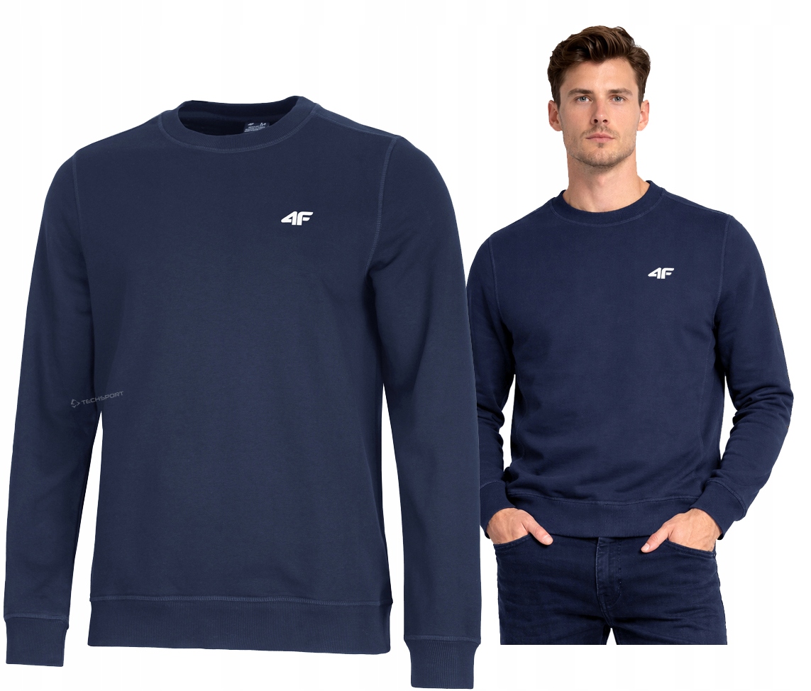 4F Męska Bluza Dresowa Nierozpinana Bawełna rozm M