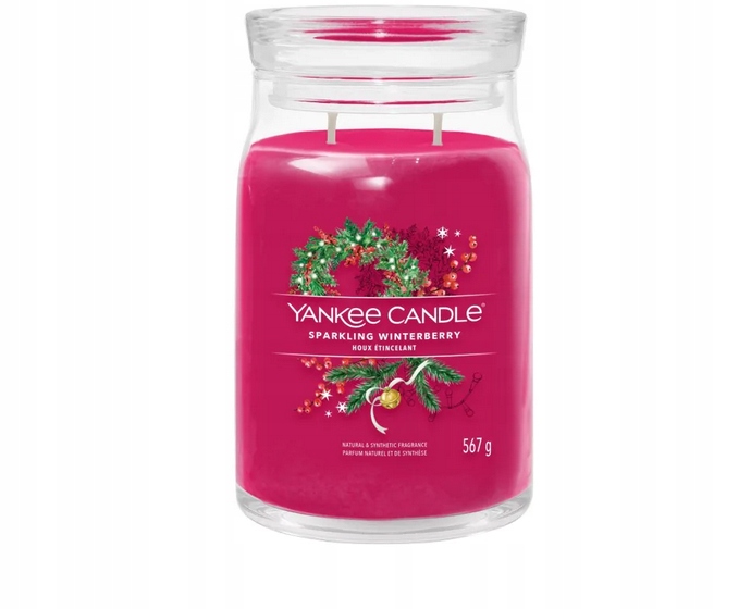 Yankee Candle Signature Sójová Svíčka Sparkling Winterberry Velká 567