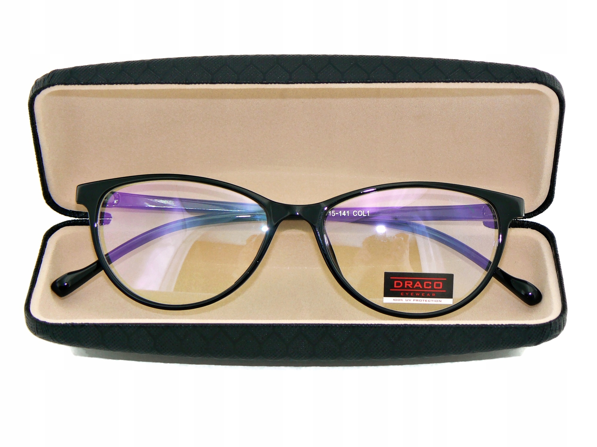 Okulary zerówki DAMSKIE filtr Blue Light komputera