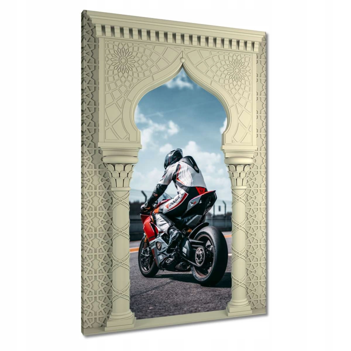 Obrazy 80x120 Motocyklista na trati