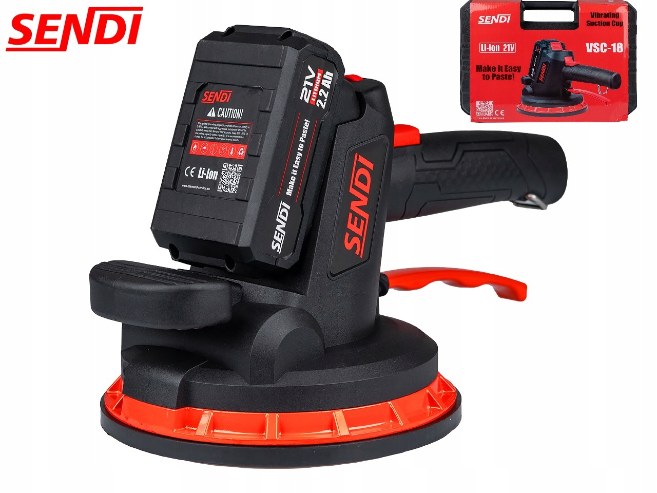 Sendi Přísavka VSC-18 Červená Guma