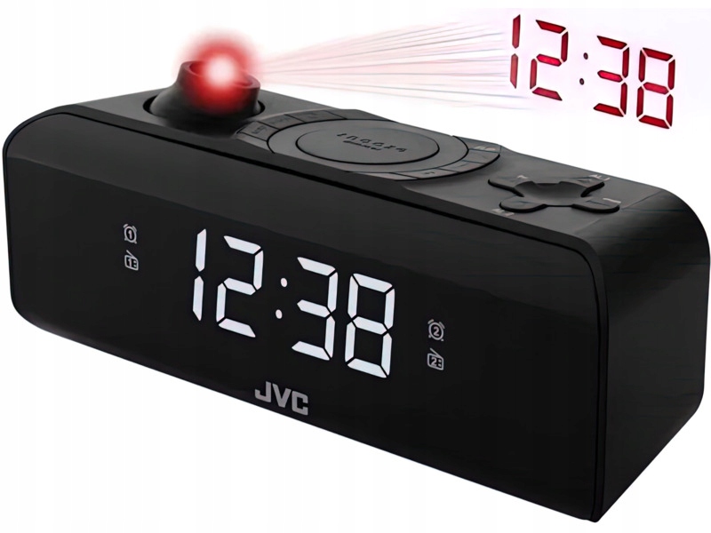 Radiobudzik Jvc RA-E211B Czarny, Tuner Fm/am, Led, Projekcja