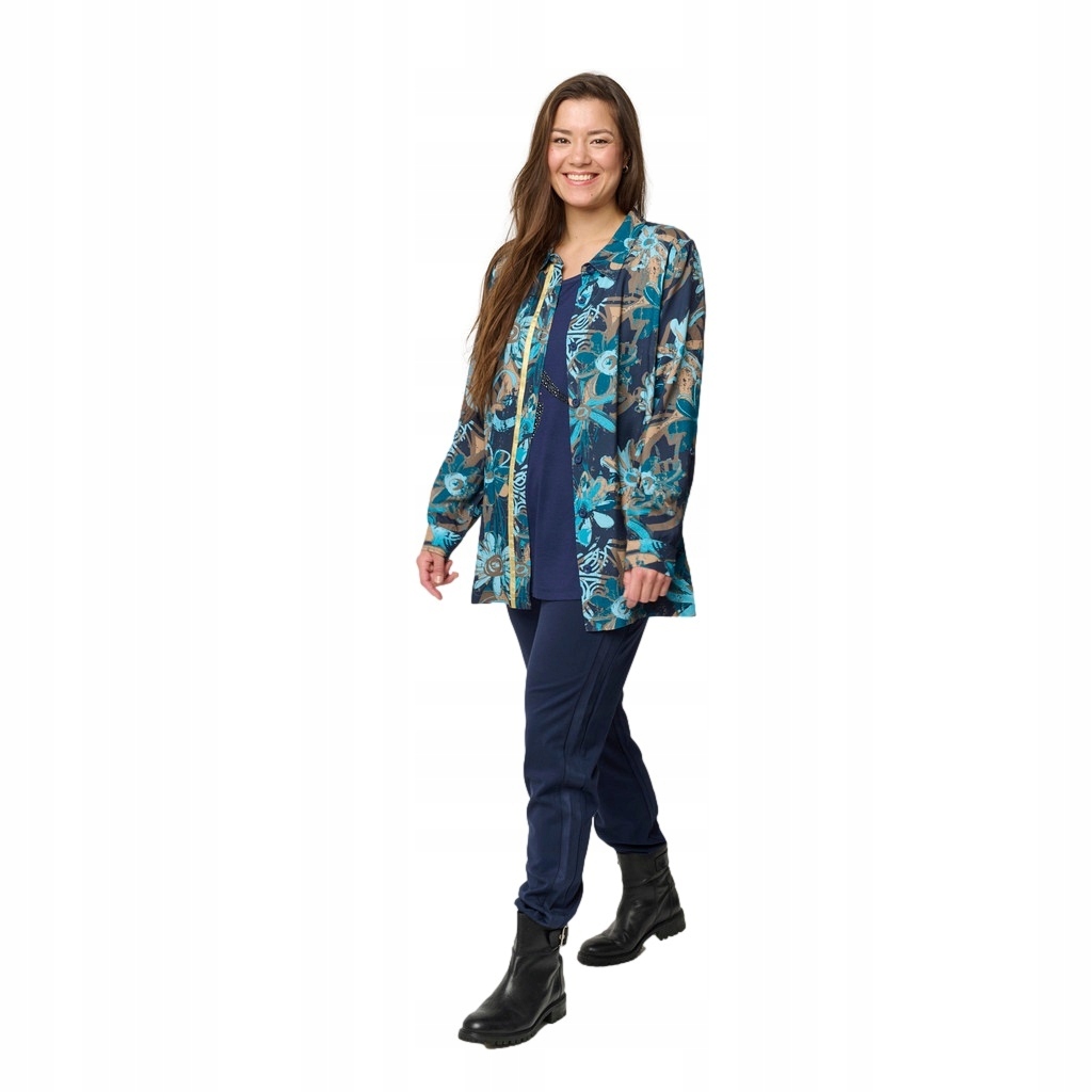 Chalou Pletené Modré Kalhoty C247 58