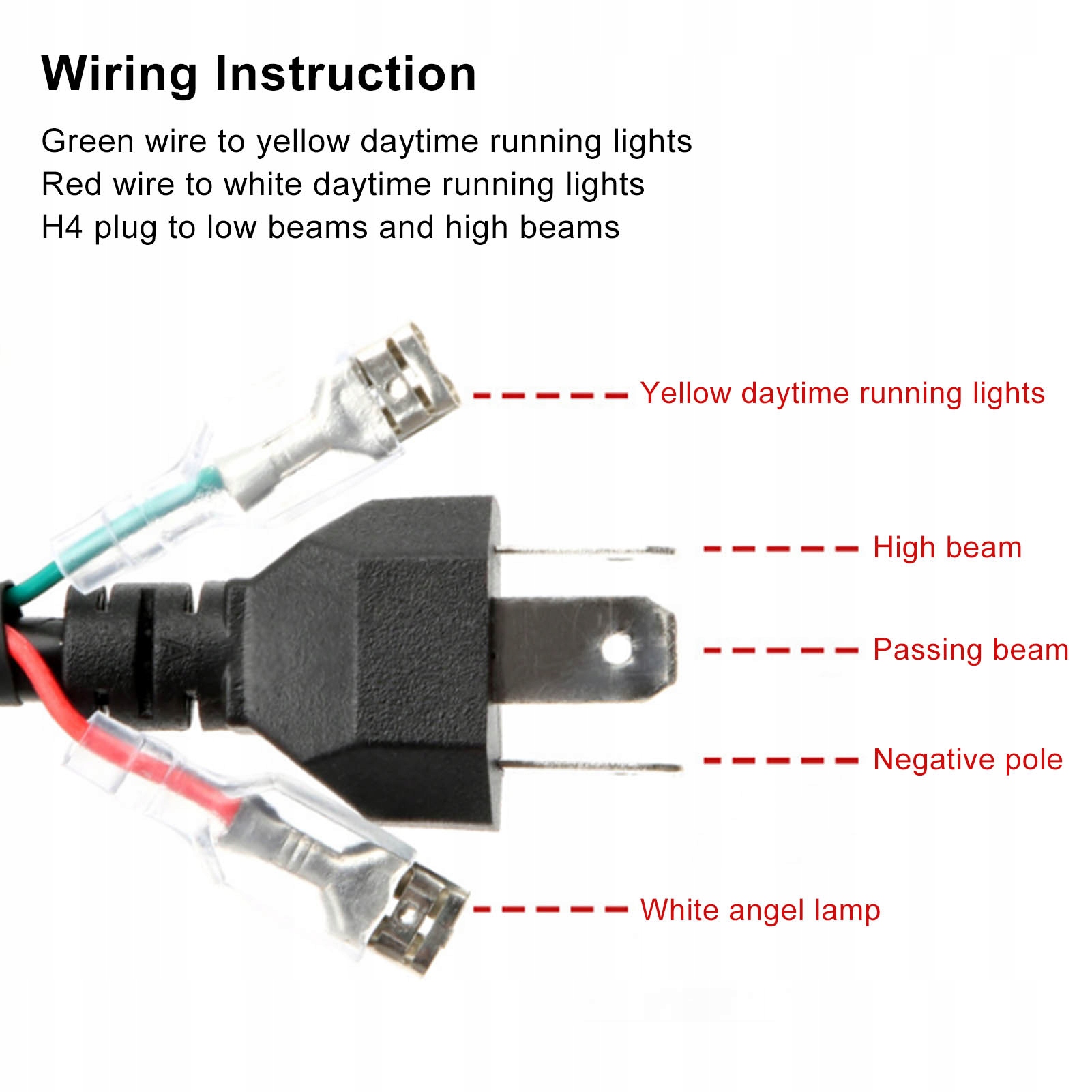 7-calowy motocyklowy reflektor LED Angel Eye EAN (GTIN) 6975100993498