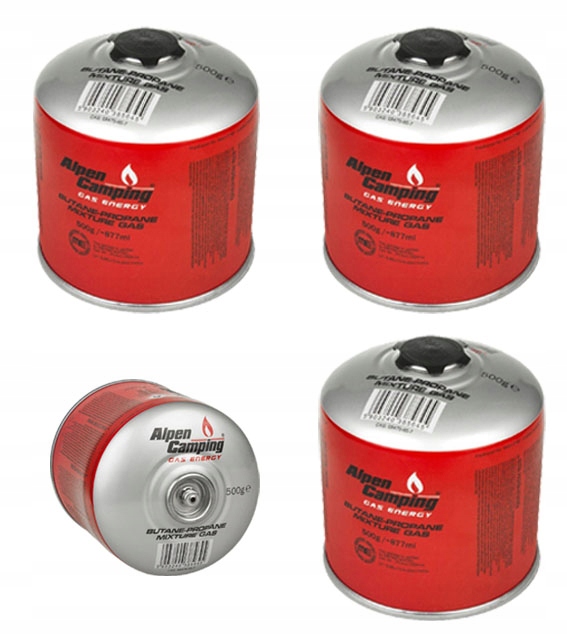 

Alpen Camping Kartusz Gazowy IK008 877ml 500g x3
