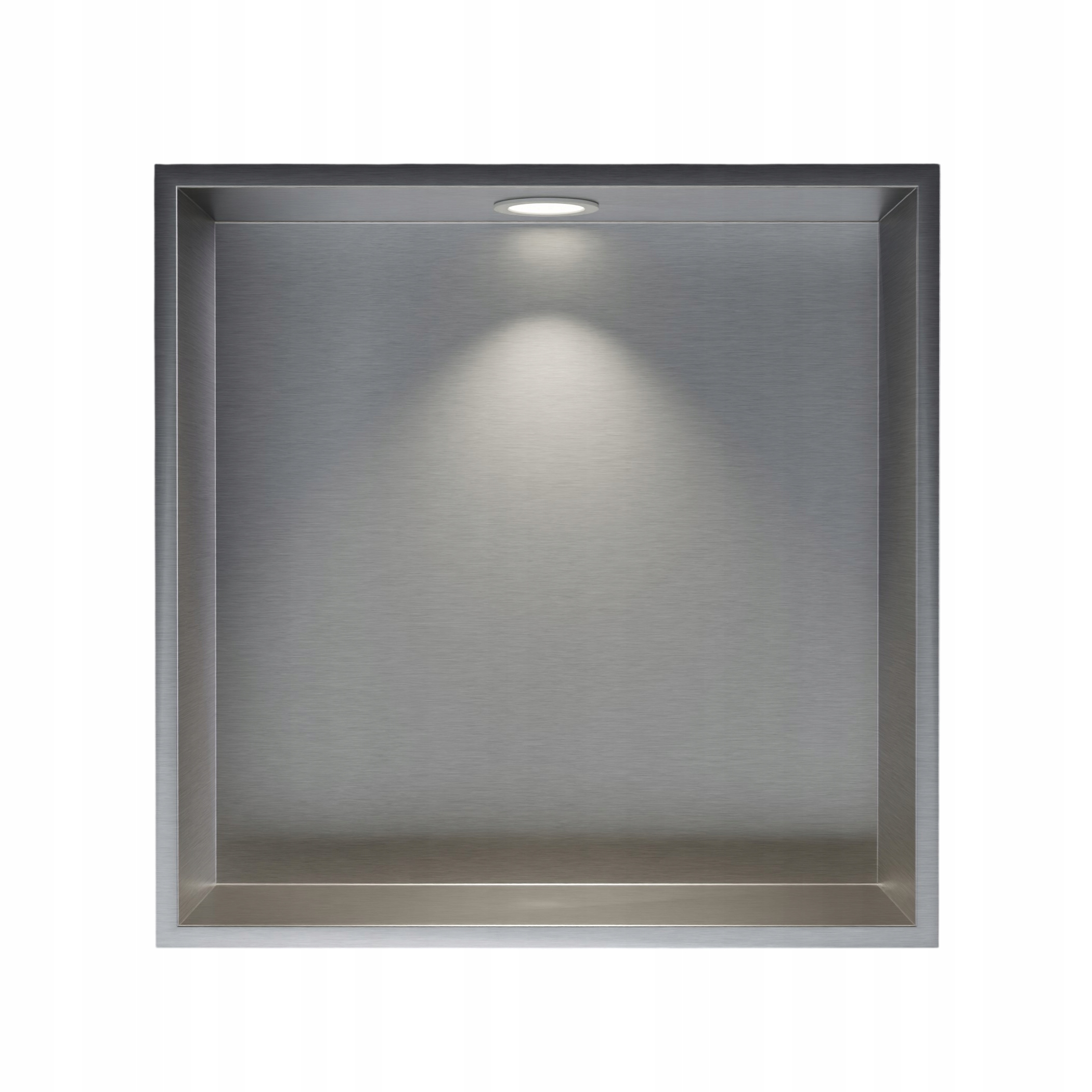 Półka wnękowa podtynkowa 30x30 1x Led oprawka biała