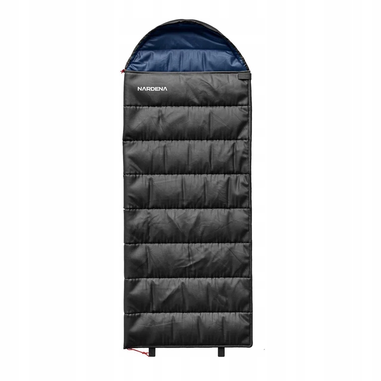 Śpiwór turystyczny kołdra syntetyczny z kapturem lekki Sapano 150 grafit