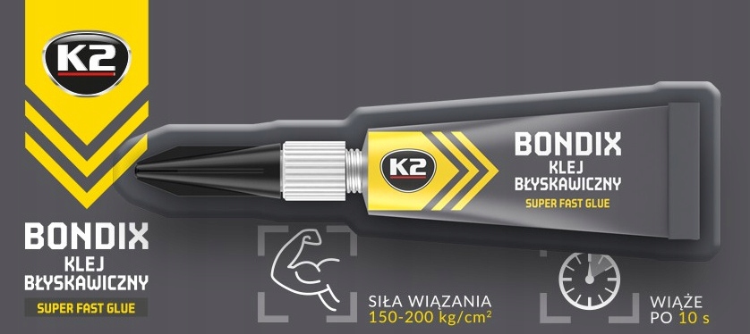 12 x K2 Bondix Błyskawiczny Klej Szybkoschnący 3G