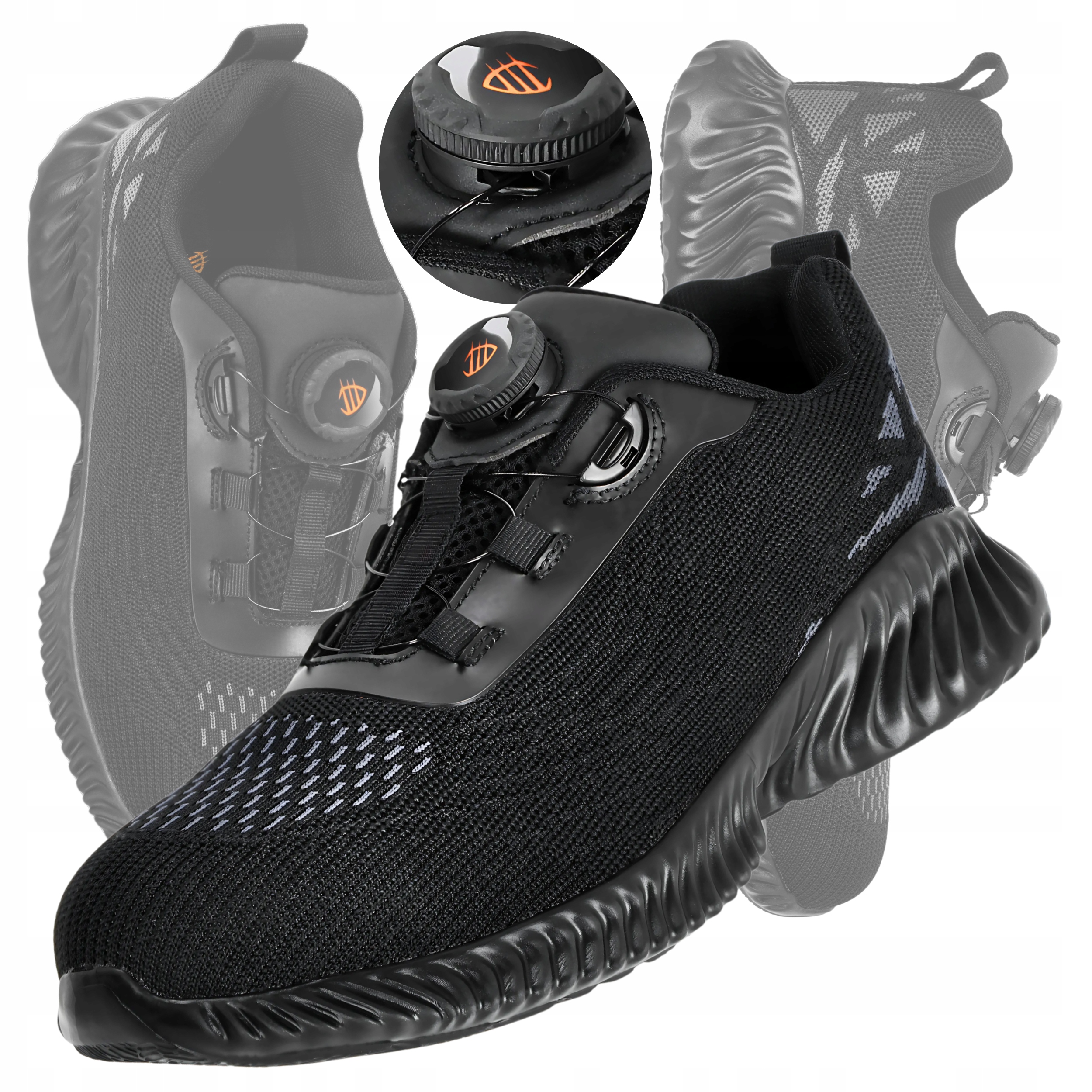 Pánské pracovní boty Polobotky Sportovní Boa síťované bez podpatku Lehké vel. 43