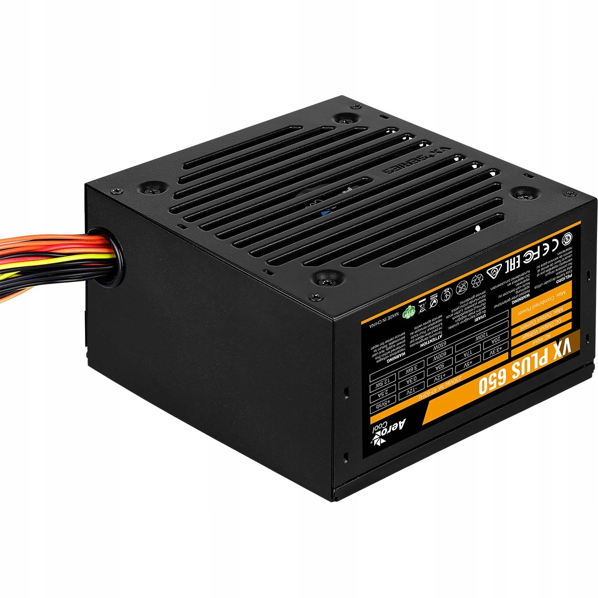 Zasilacz Aerocool Pgs VX-650Plus AEROVX-650PLUS (650 W; 120 mm)