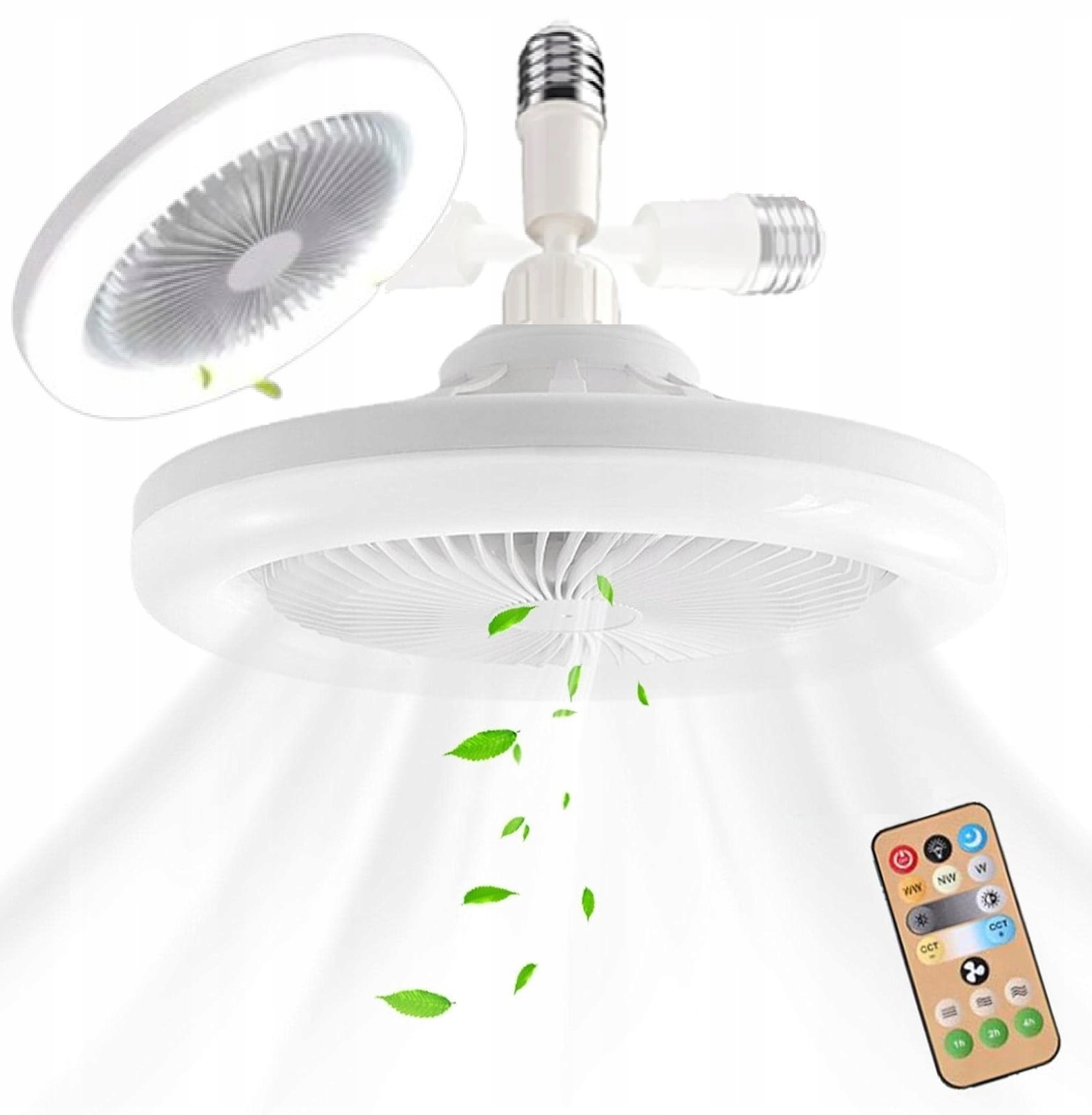 Stropní ventilátor větráček lampa stropní svítidlo Led E27 s dálkovým ovládáním