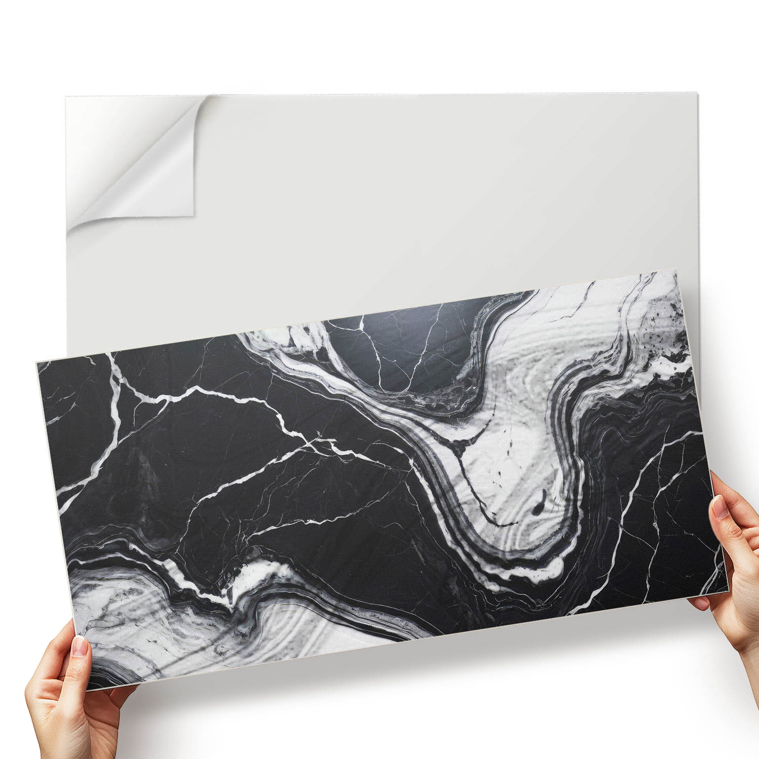 Sada vinylových dlaždic Mramorový vzor v abstraktním stylu 6x60x30 cm