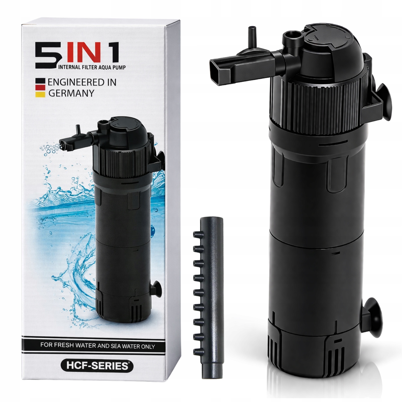 Vnitřní filtr do akvária s dešťovou sprchou 4v1 Provzdušňování 5W 600L/h