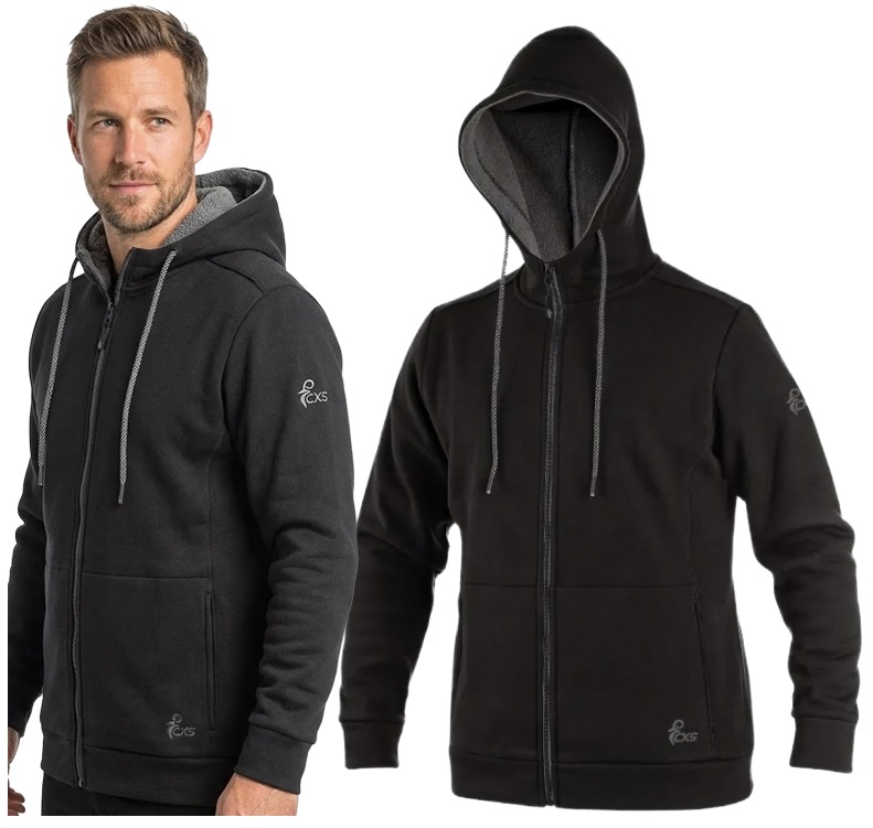 Bluza Męska dresowa Z Kapturem Rozpinana Bawełna 100% z ociepleniem Kaptur