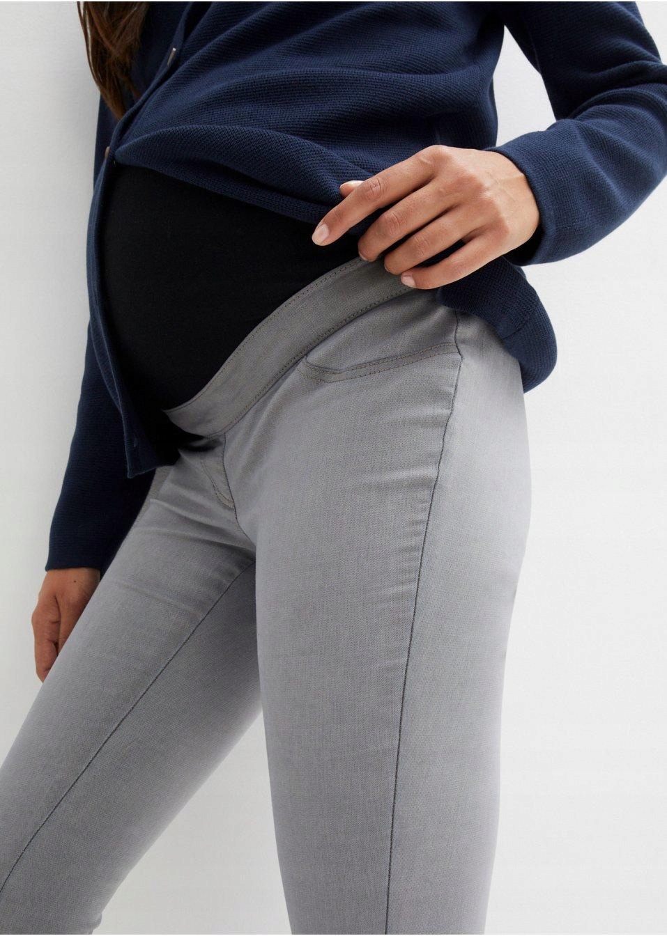 SPODNIE CIĄŻOWE LEGGINSY IMITACJA JEANSU__44 Marka Bonprix