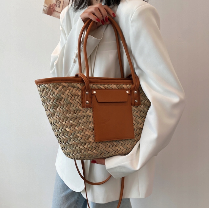 TORBA TOREBKA DAMSKA SHOPPER SŁOMIANA TOTE BAG Marka inna