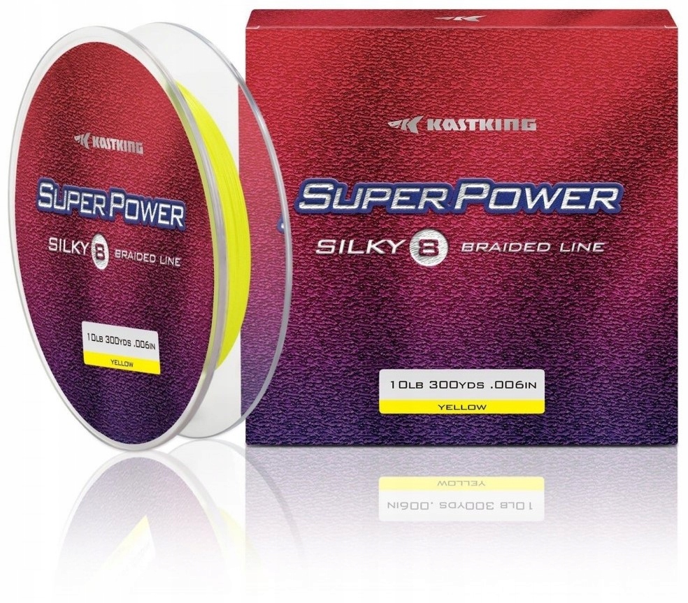 Plecionka Power Silky8 – 0,15mm/137m – KastKing – Yellow